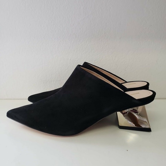 Nicholas Kirkwood Veronika Suede Mules - Black - Picture 3 of 7
